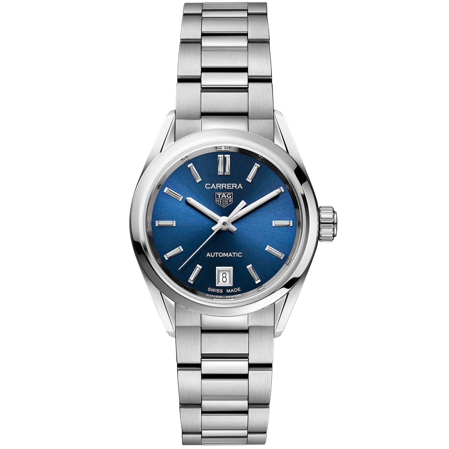 TAG Heuer Carrera Calibre 9 Automatic Ladies' Blue Steel Watch, 29mm