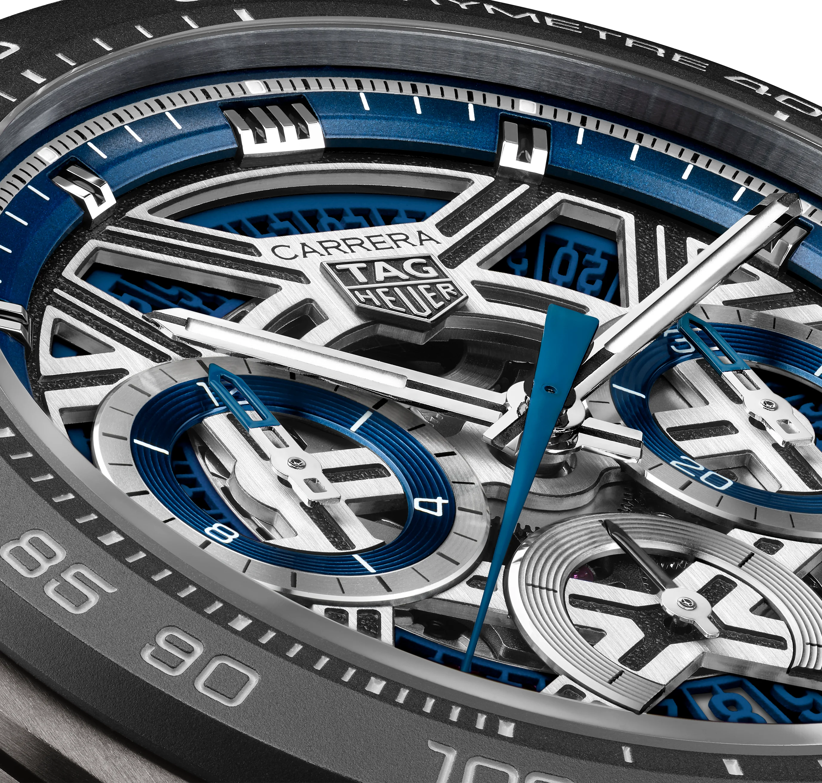 TAG Heuer Carrera Chronograph Extreme Sport Watch with Blue Rubber Strap - Image 7