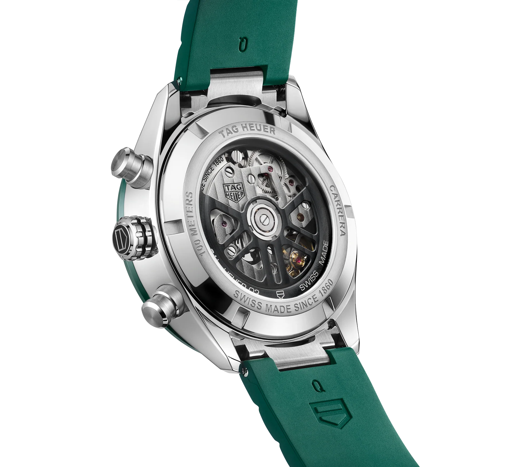 TAG Heuer Carrera Chronograph Watch with a Green Dial - Image 2