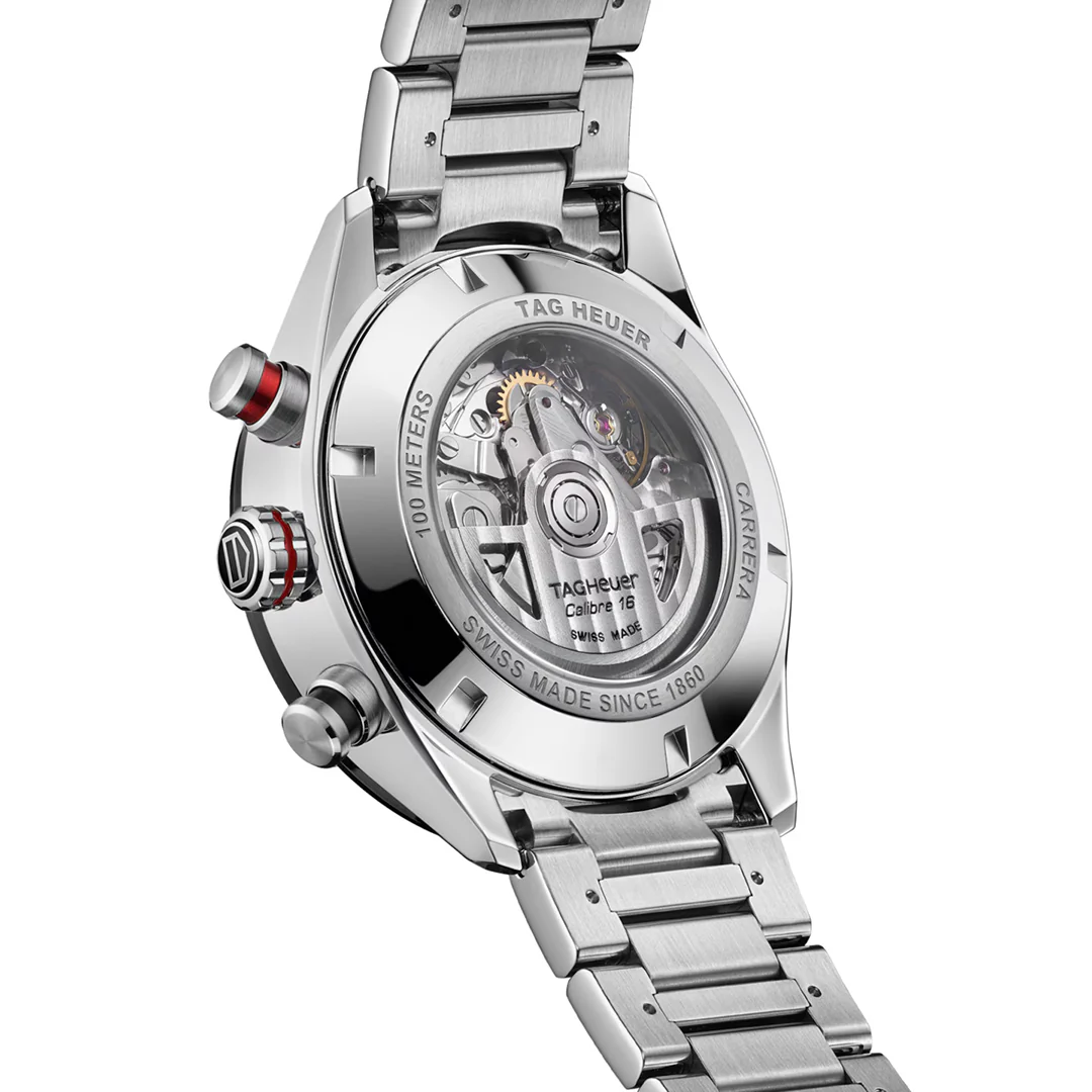 TAG Heuer Carrera Chronograph Watch with Black Dial - Image 2
