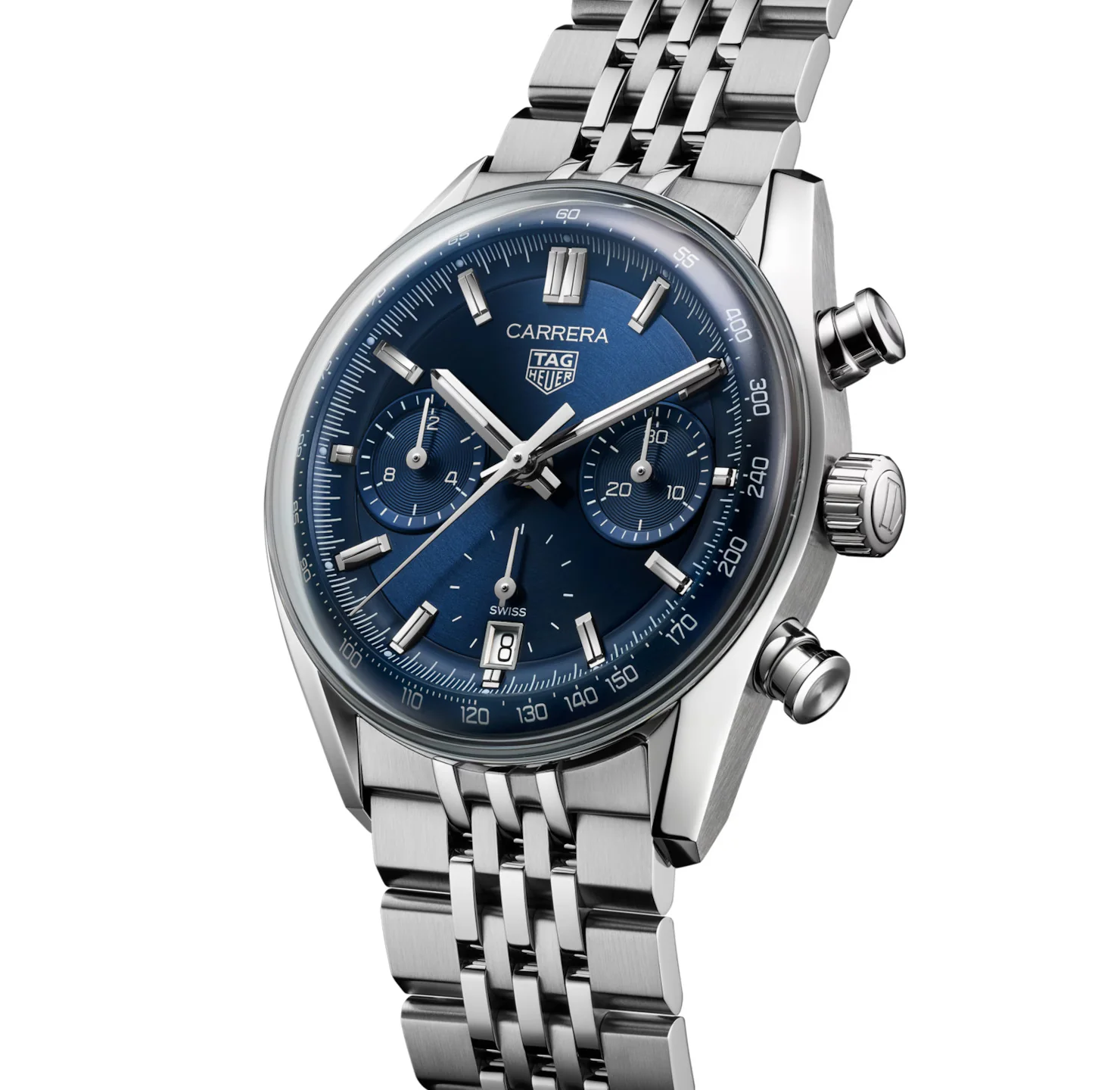 TAG Heuer Carrera Chronograph Watch with Blue Dial - Image 2