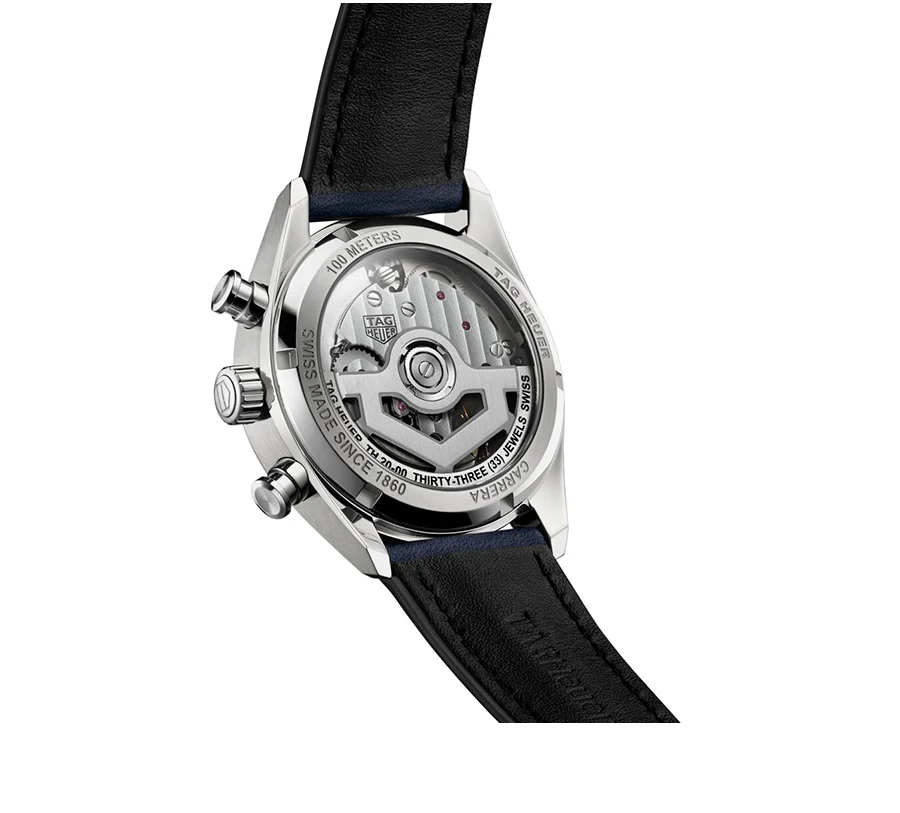 TAG Heuer Carrera Chronograph Watch with Blue Dial - Image 2