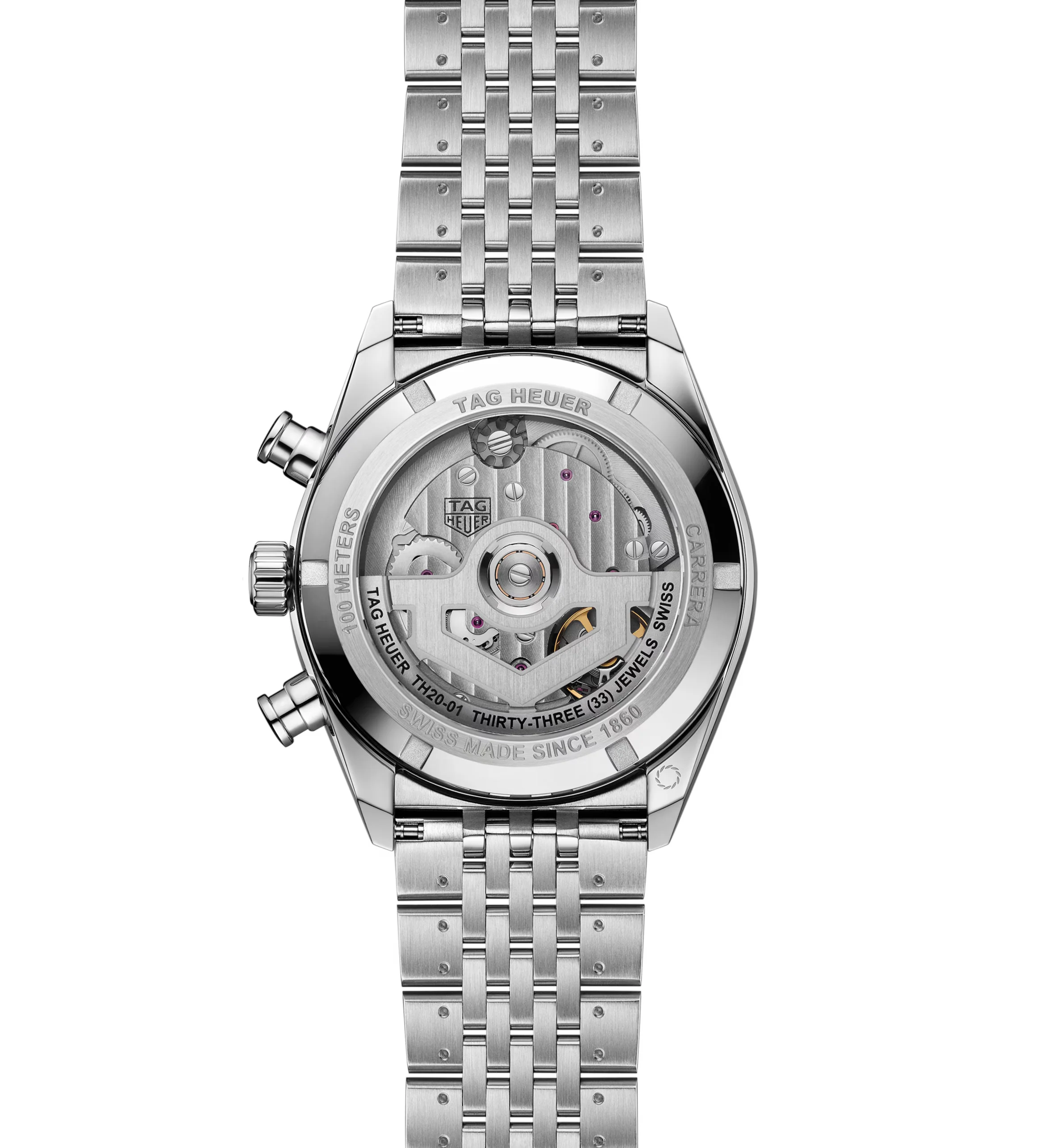 TAG Heuer Carrera Chronograph Watch with Stainless Steel Bracelet - Image 2