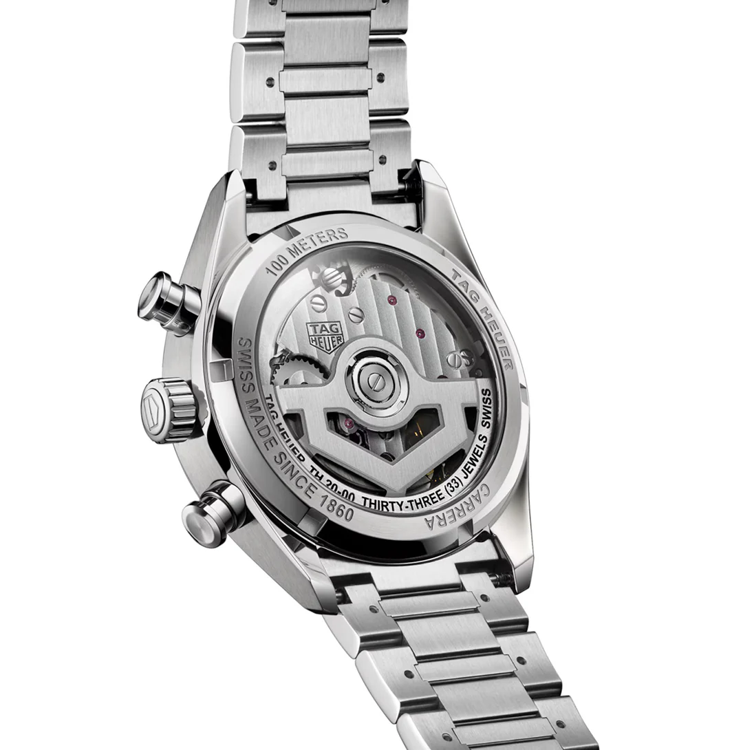 TAG Heuer Carrera Chronograph Watch with Stainless Steel Bracelet - Image 3