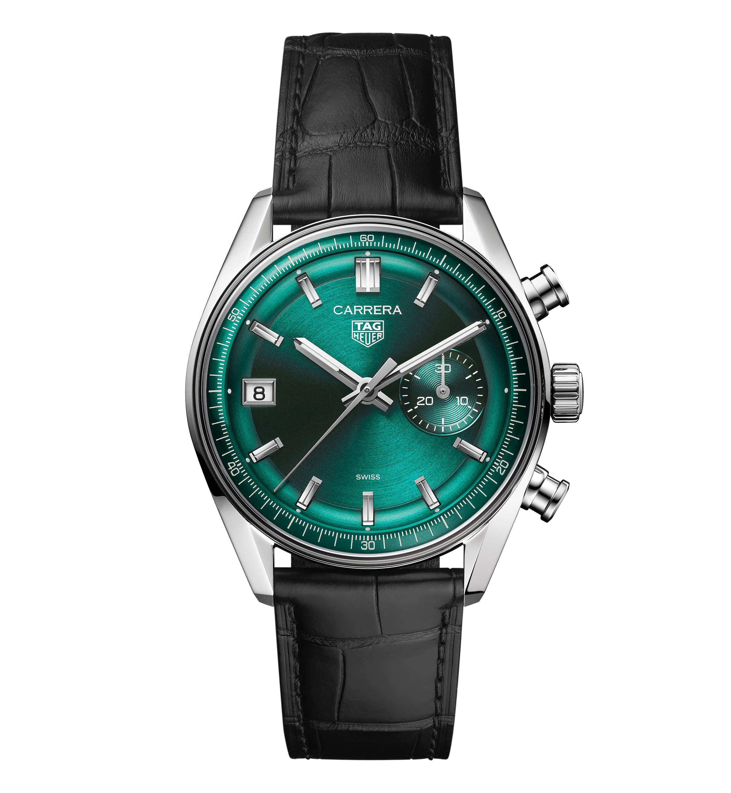 TAG Heuer Carrera Chronograph Watch with Teal Dial