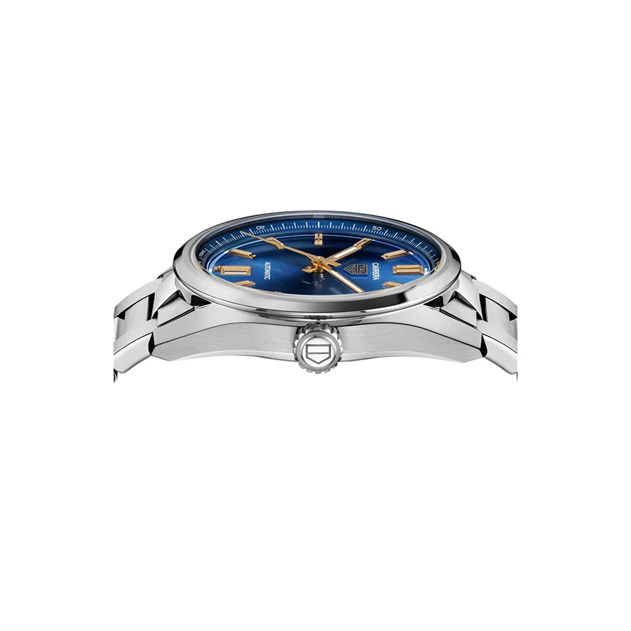 TAG Heuer Carrera Date Watch with Blue Dial - Image 3