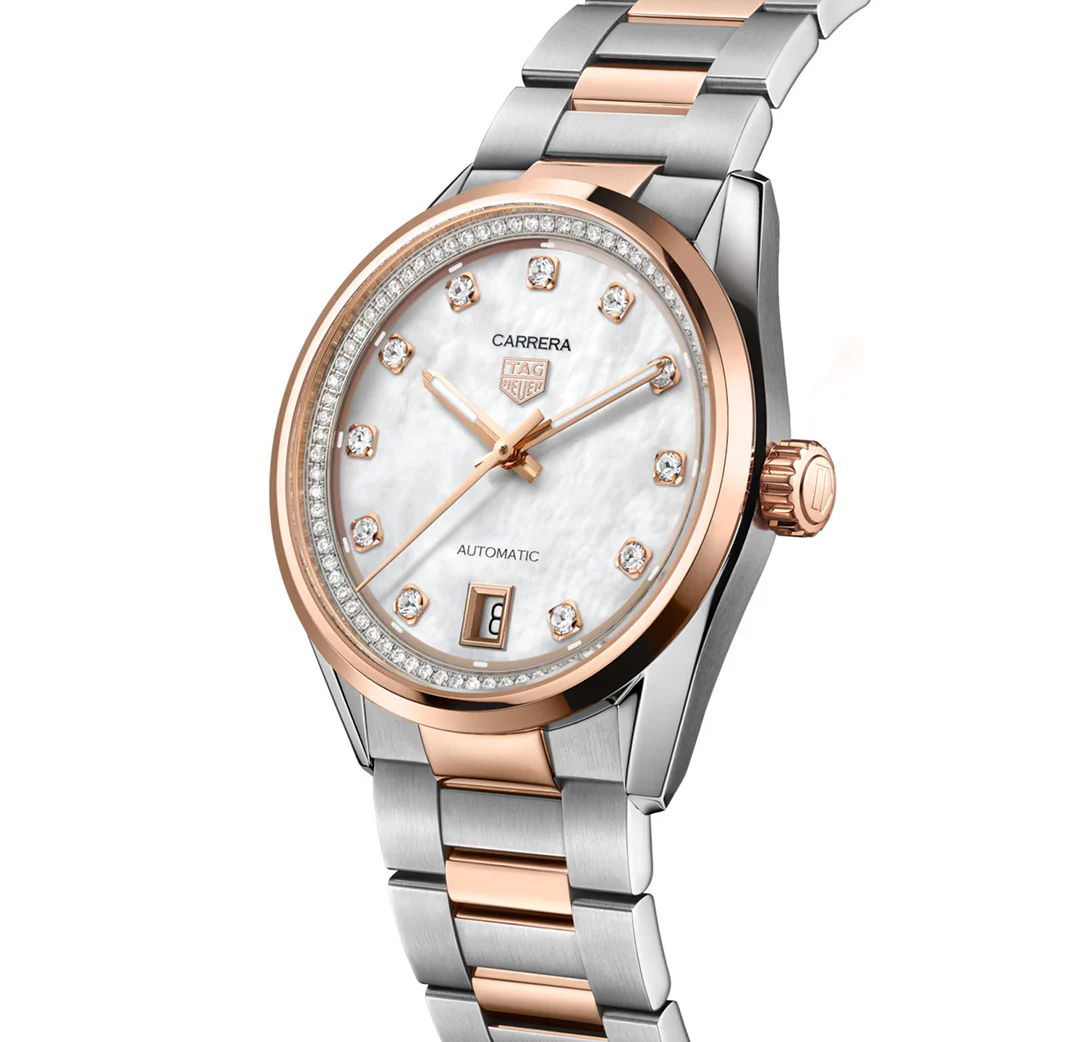 TAG Heuer Carrera Date Watch with Diamonds - Image 2