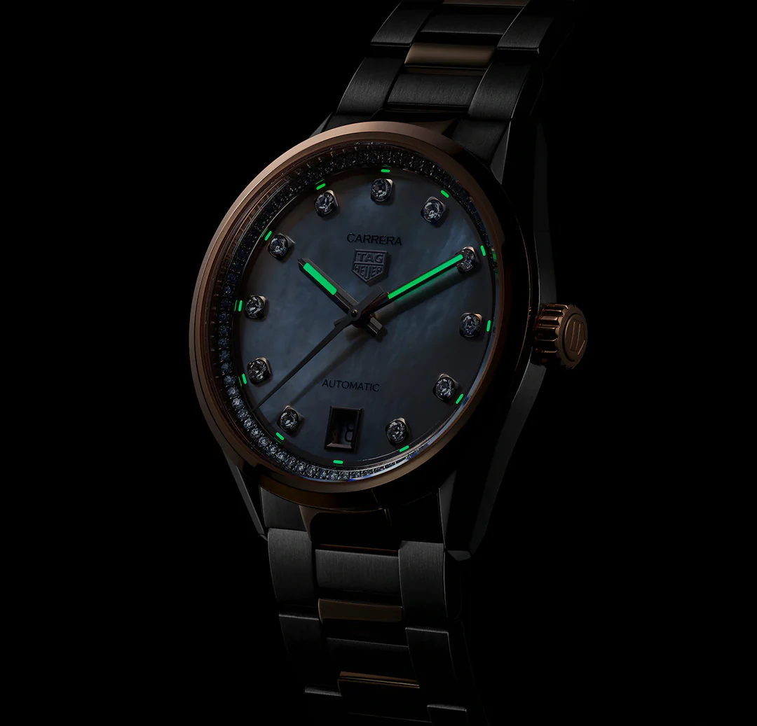 TAG Heuer Carrera Date Watch with Diamonds - Image 6
