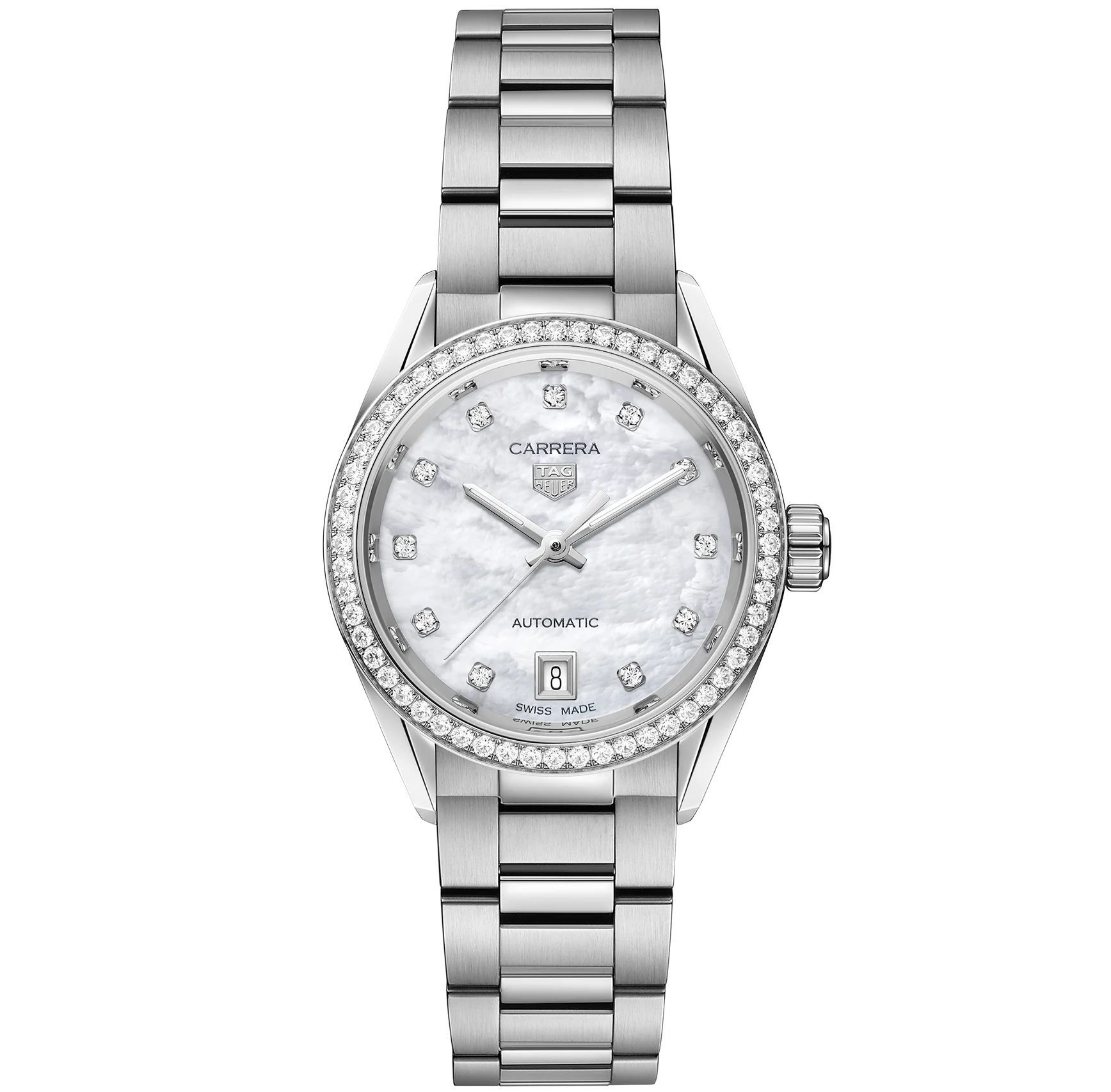 TAG Heuer Carrera Date Watch with Stainless Steel Bracelet