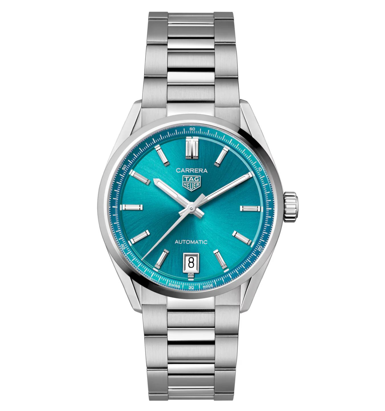 TAG Heuer Carrera Date Watch with Turquoise Dial
