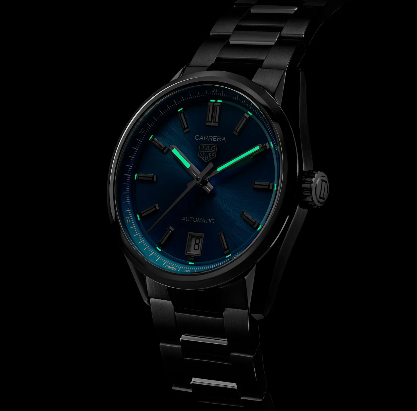 TAG Heuer Carrera Date Watch with Turquoise Dial - Image 5