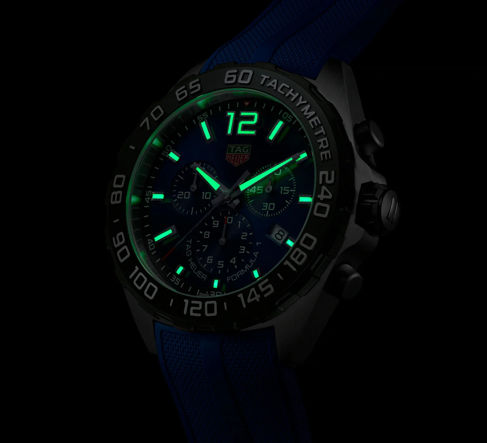 TAG Heuer Formula 1 Chronograph Watch with Rubber Strap - Image 6