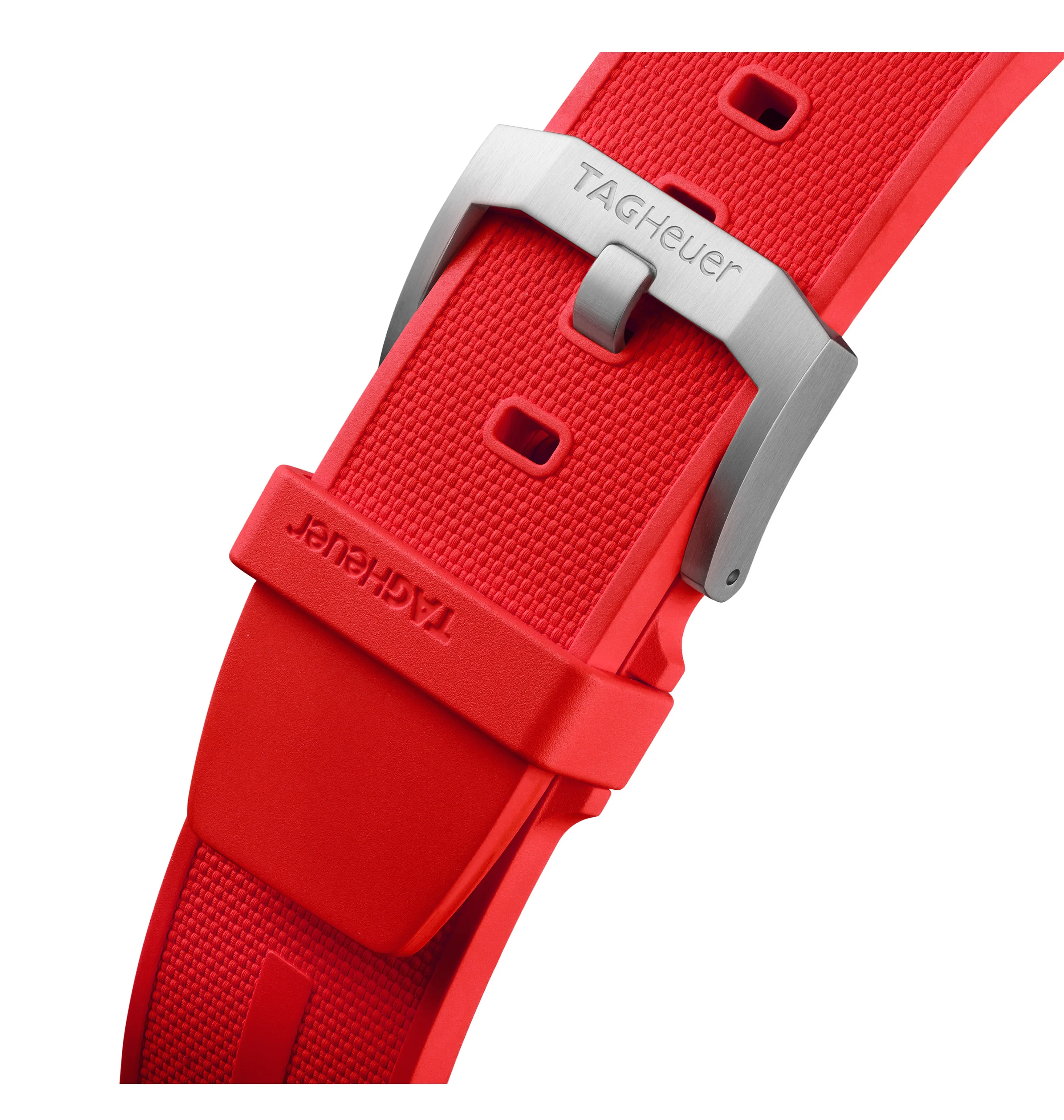 TAG Heuer Formula 1 Men's Quartz Chronograph Red Dial and Rubber Strap Watch - Image 5