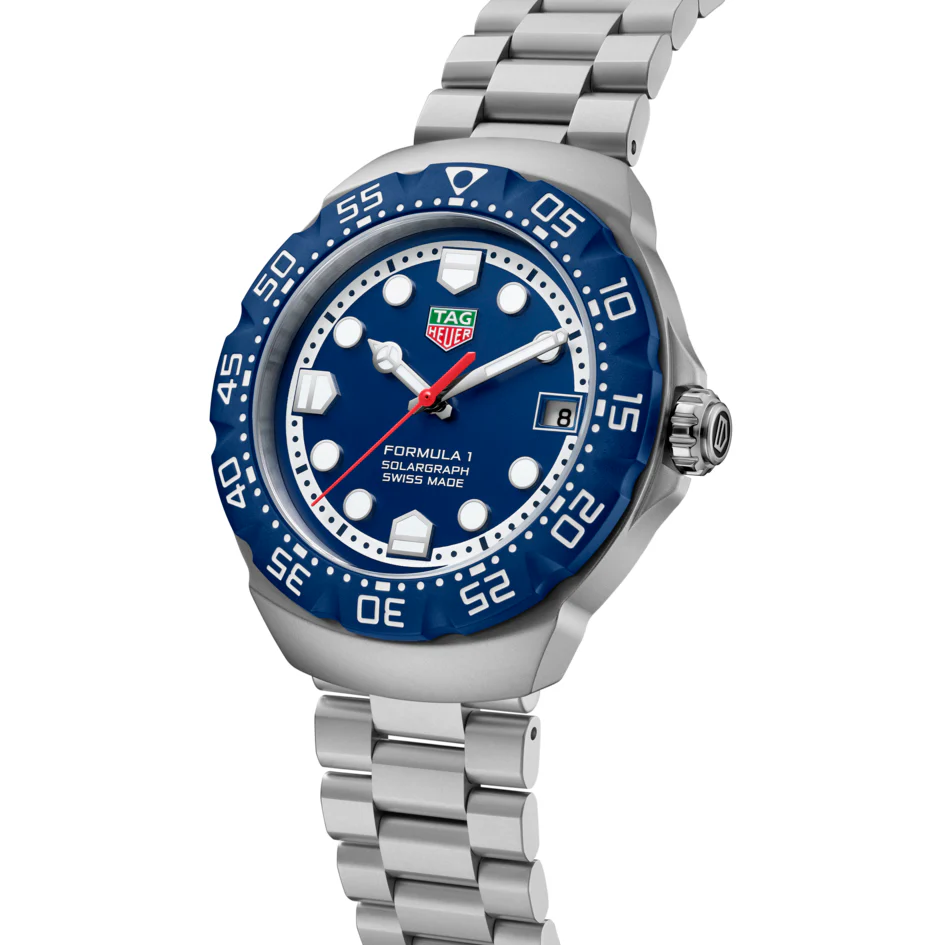 TAG Heuer Formula 1 Solargraph Watch with Blue Dial - Image 2