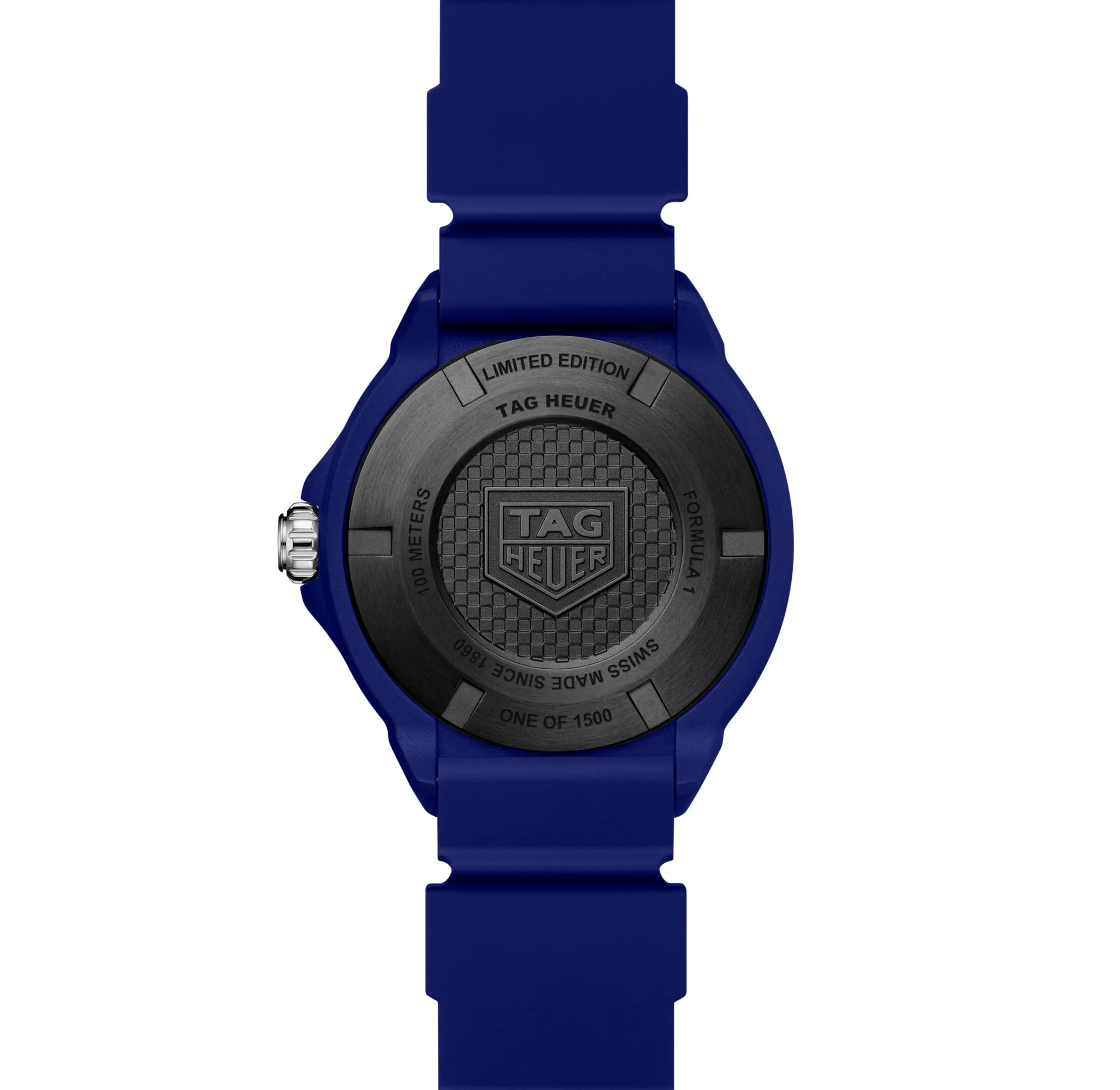 TAG Heuer Formula 1 Solargraph Watch with Blue Rubber Strap, Limited Edition - Image 3