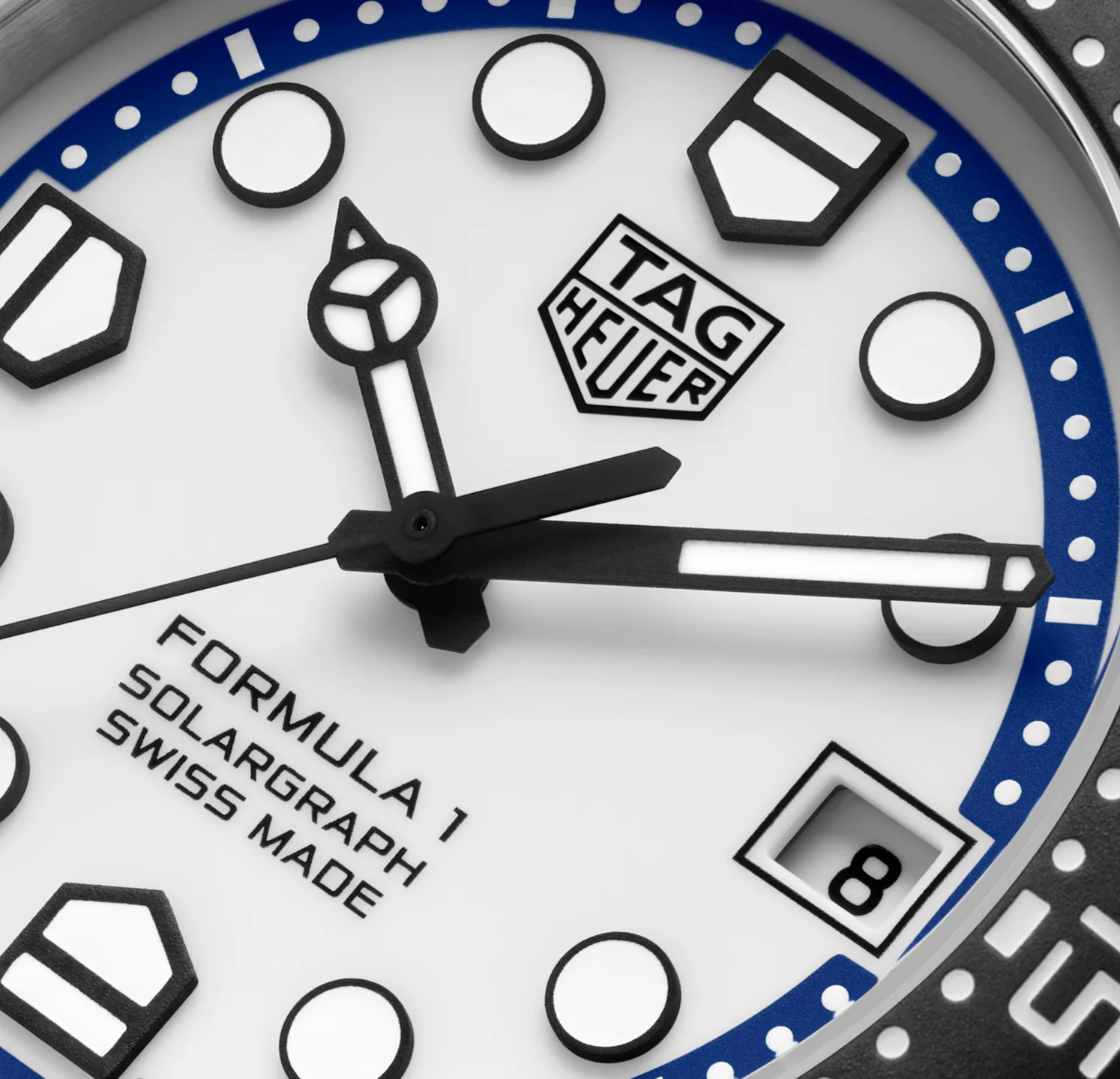 TAG Heuer Formula 1 Solargraph Watch with Blue Rubber Strap, Limited Edition - Image 5