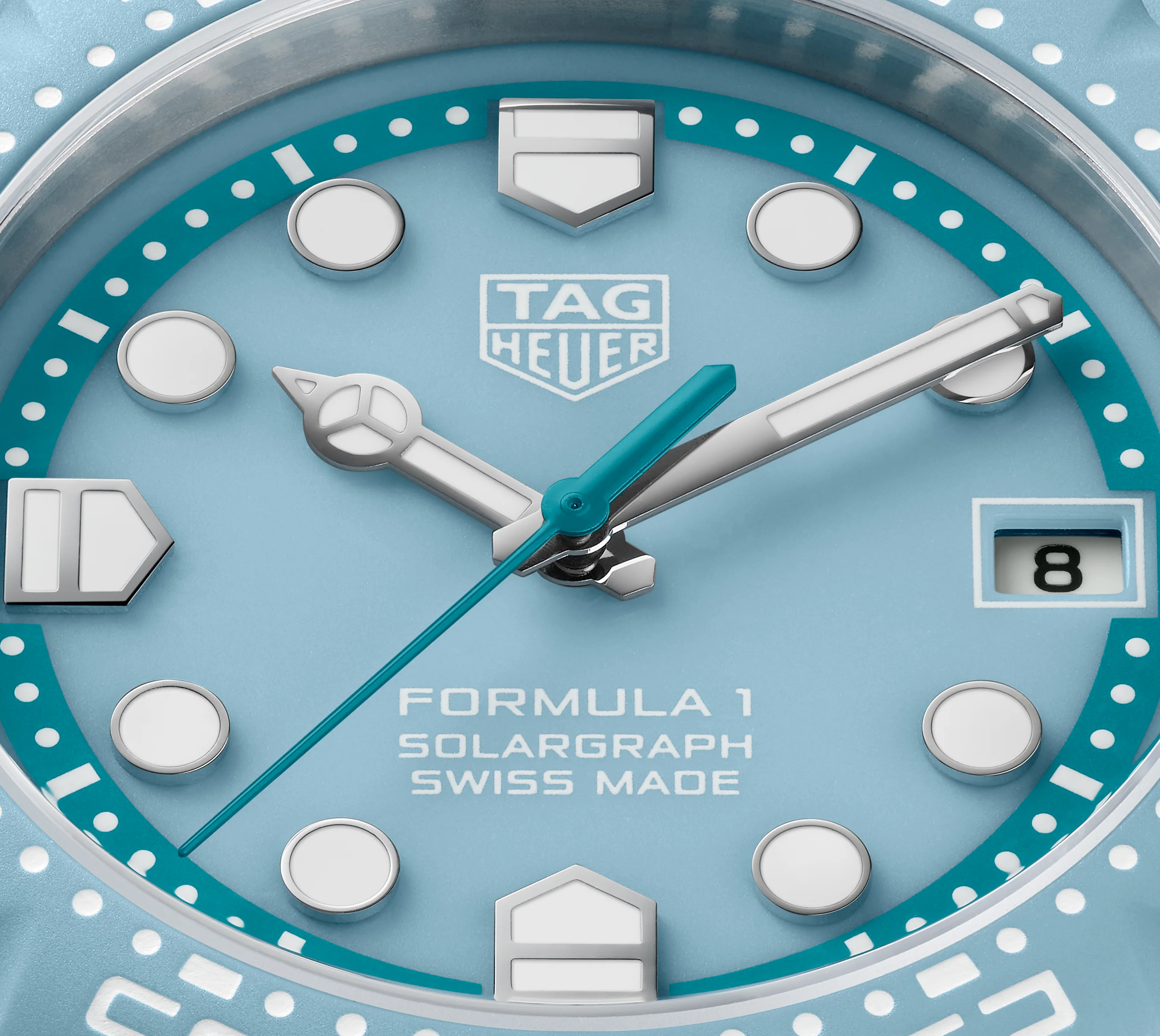 TAG Heuer Formula 1 Solargraph Watch with Light Blue Dial, Limited Edition - Image 5