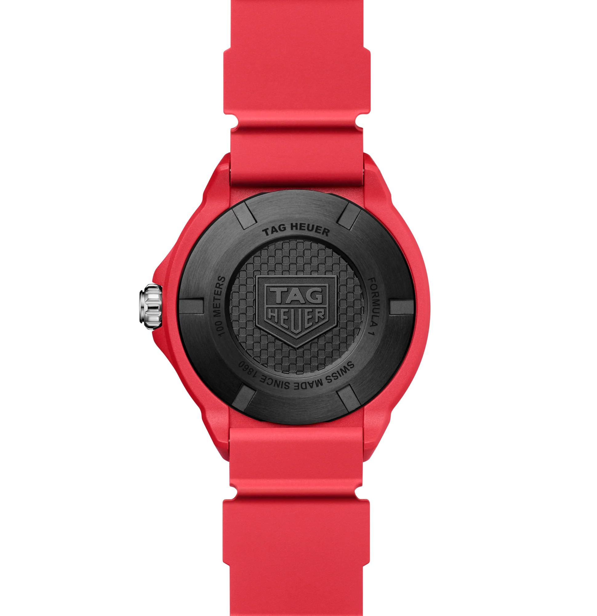 TAG Heuer Formula 1 Solargraph Watch with Red Rubber Strap - Image 3