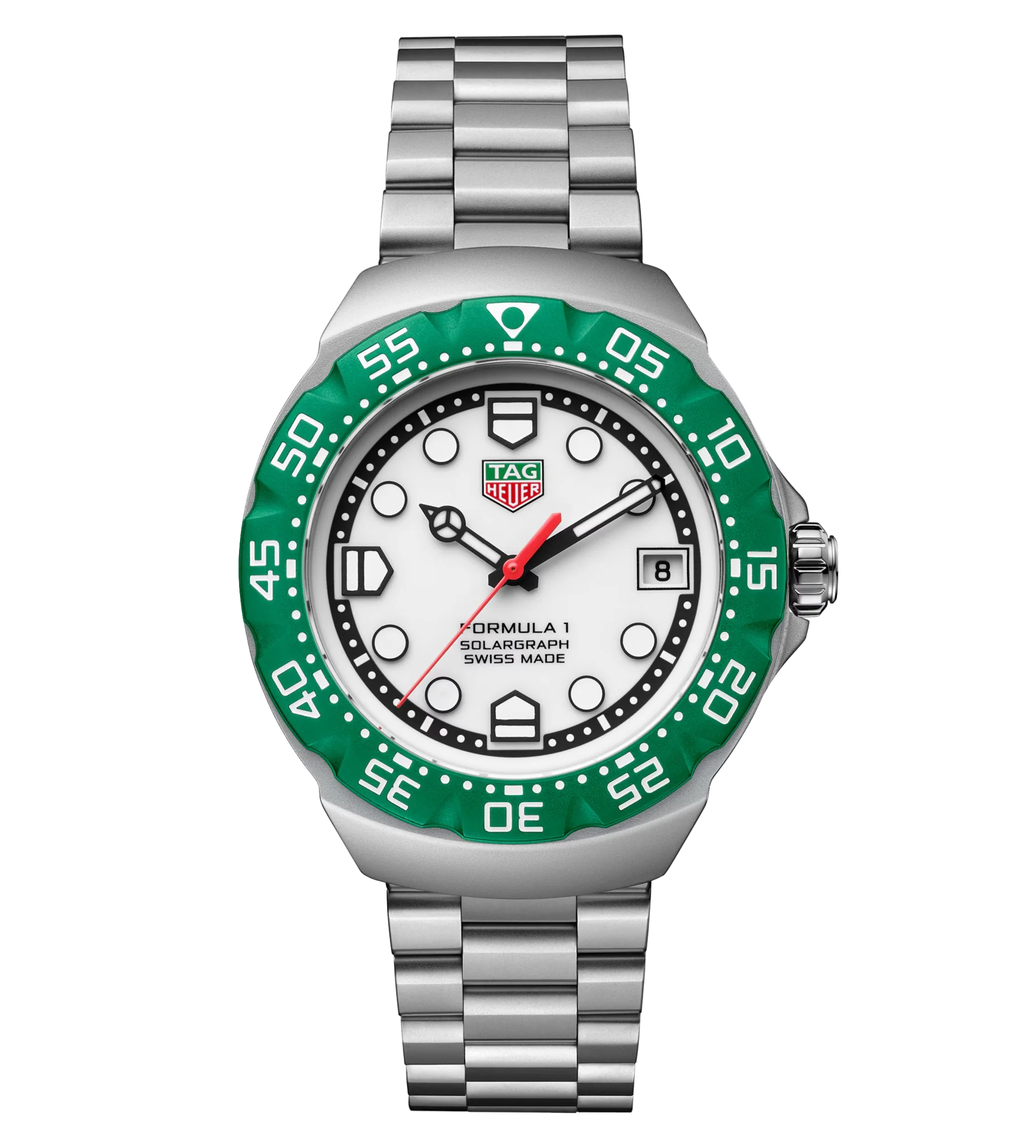 TAG Heuer Formula 1 Solargraph Watch with Stainless Steel Bracelet