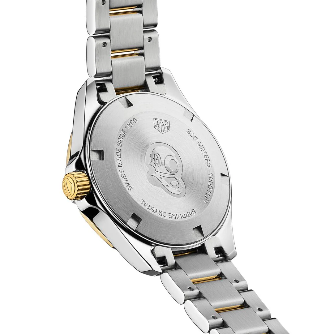 TAG Heuer Aquaracer Ladies' Quartz Movement White Mother-of-Pearl Dial Watch with Diamond Indexes - Image 3