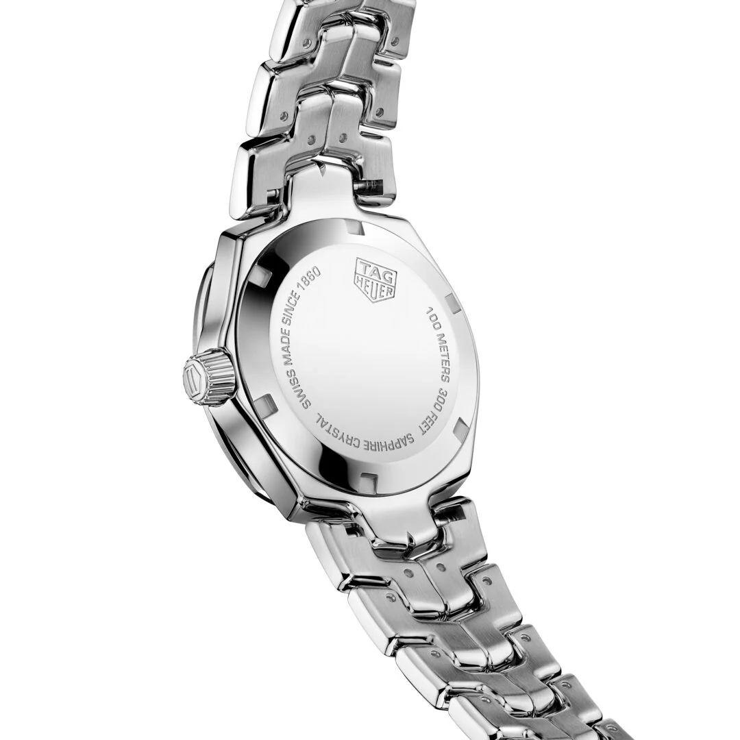 TAG Heuer Link Ladies' Grey Mother-of-Pearl Diamond Dial Watch - Image 3