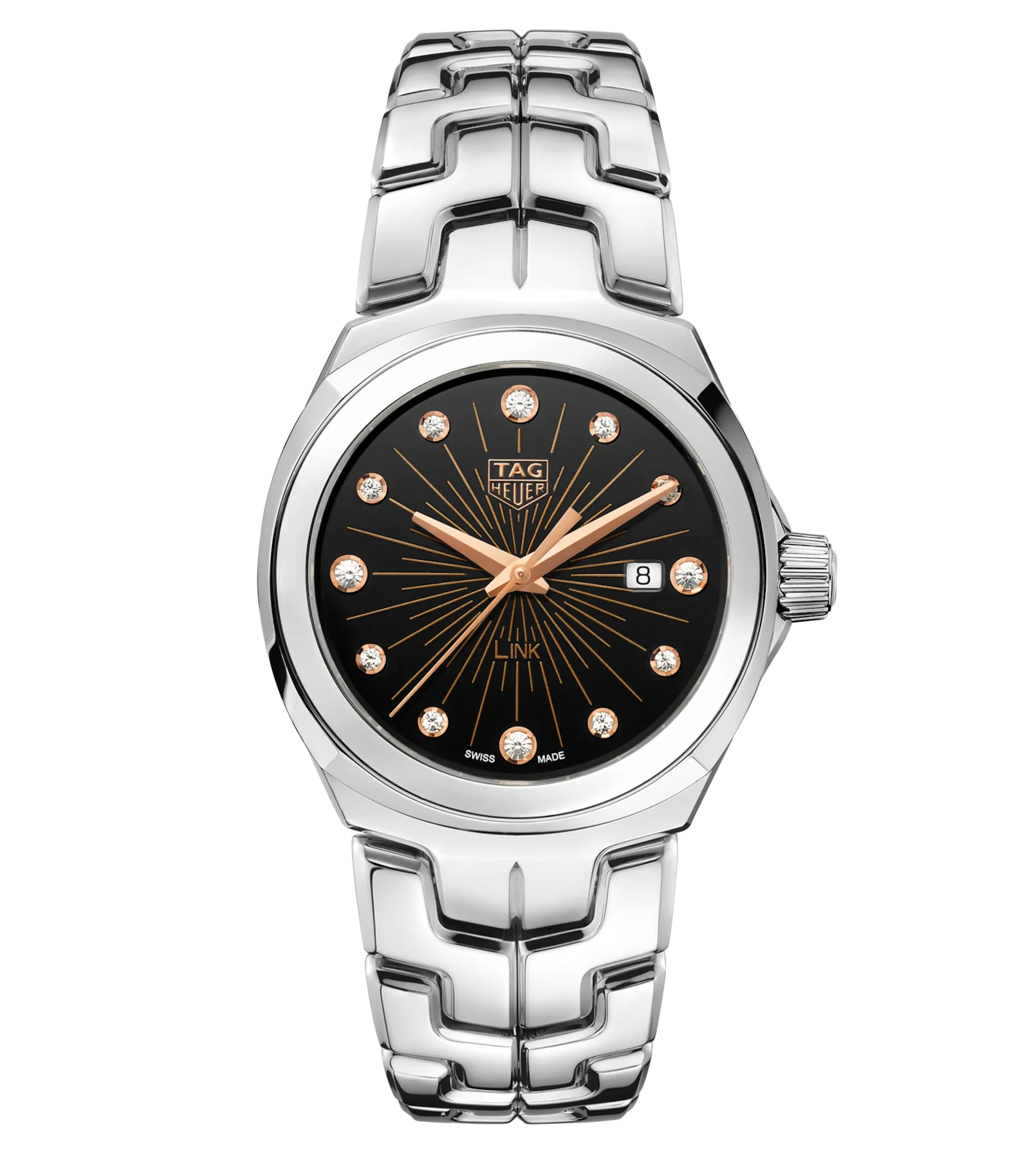 TAG Heuer Link Date Watch with Diamond Dial
