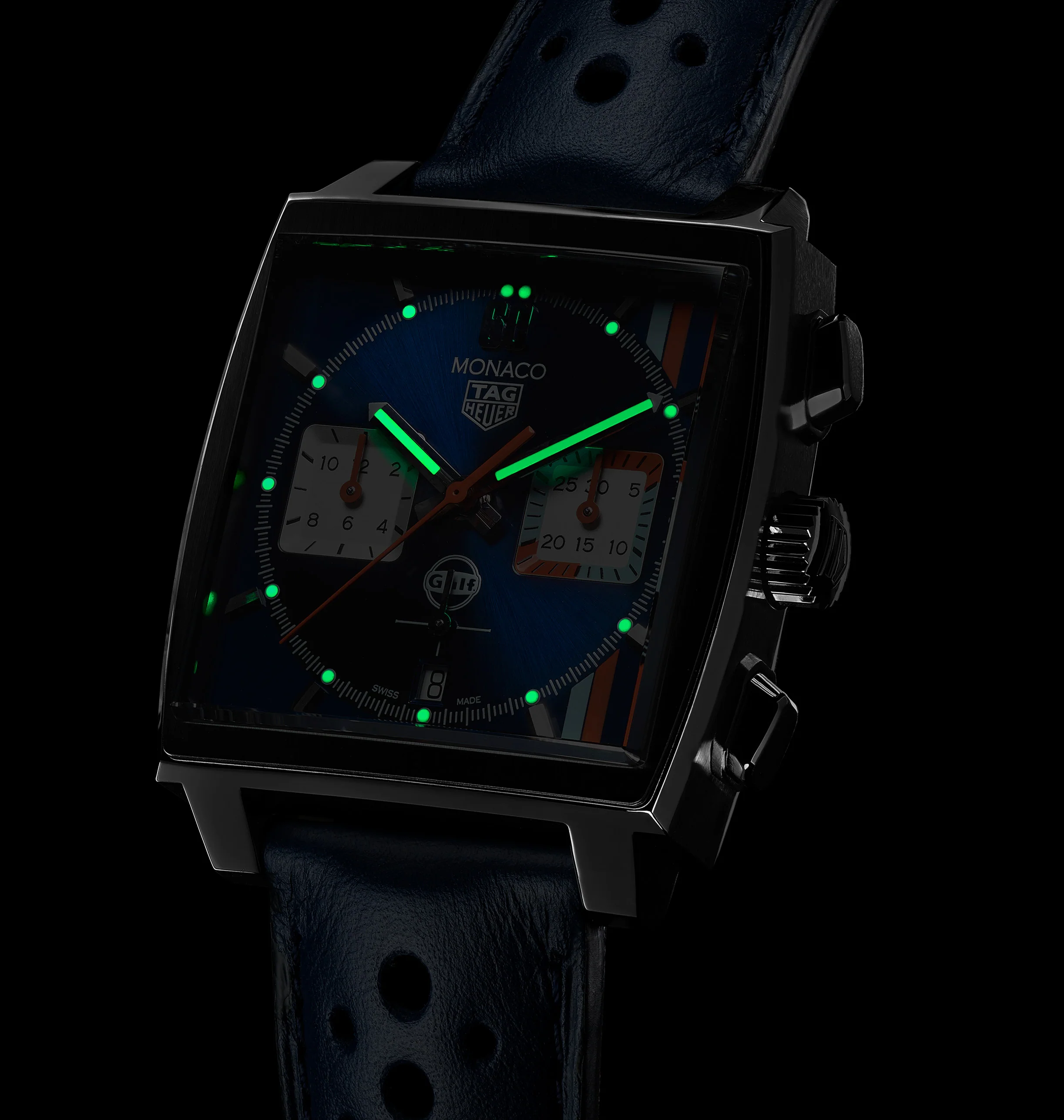 TAG Heuer Men's Monaco X Gulf Iconic Watch - Image 8