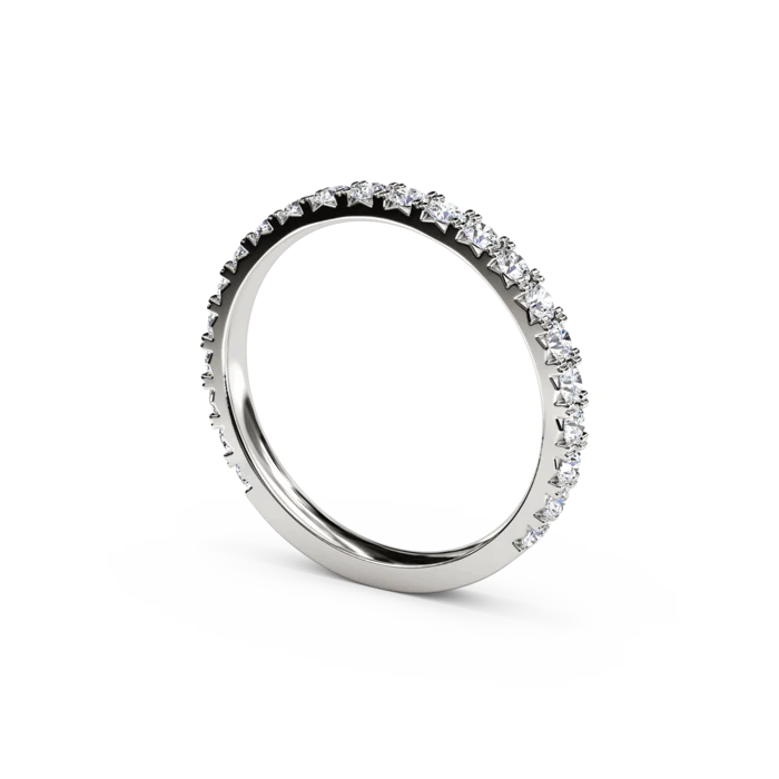 The Studio Collection 22 Stone Prong Set Wedding Band - Image 2