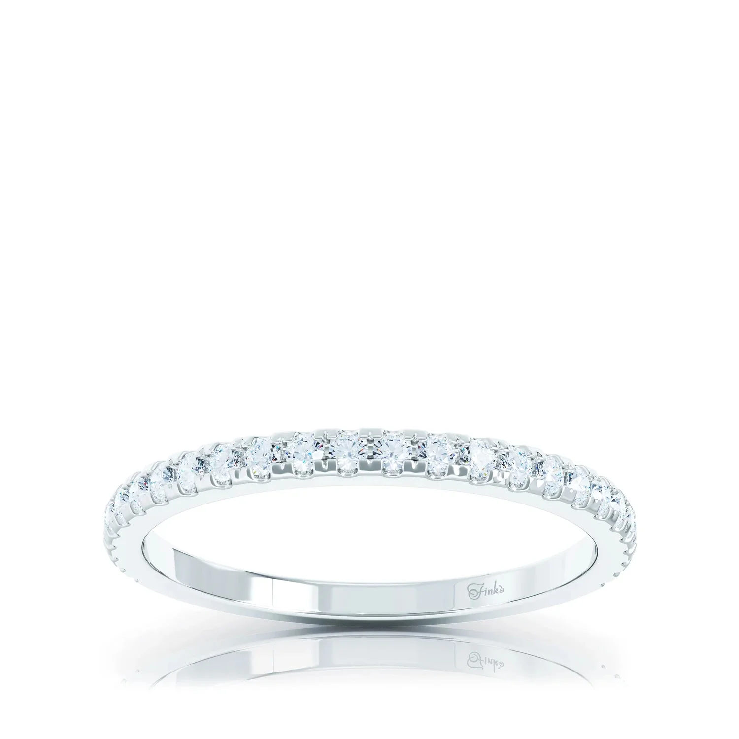 The Studio Collection Prong Set Diamond Half-Way Wedding Band