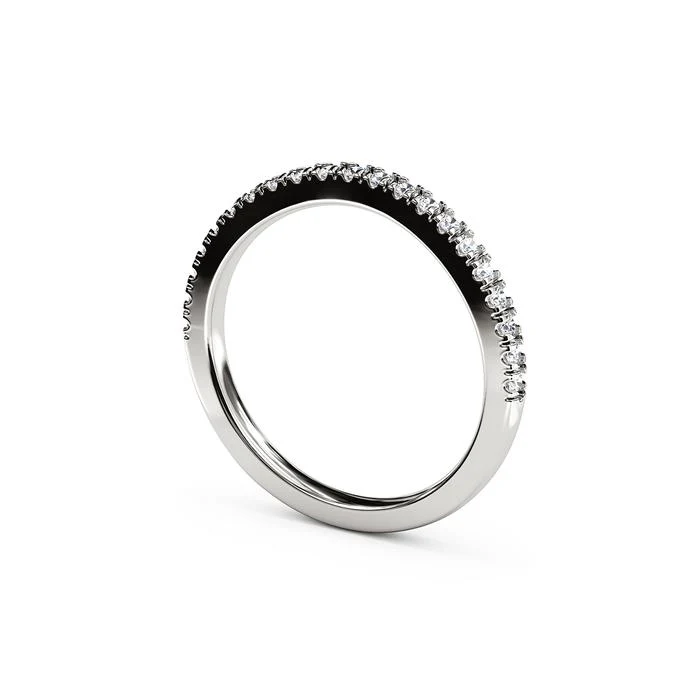 The Studio Collection Prong Set Diamond Wedding Band - Image 2