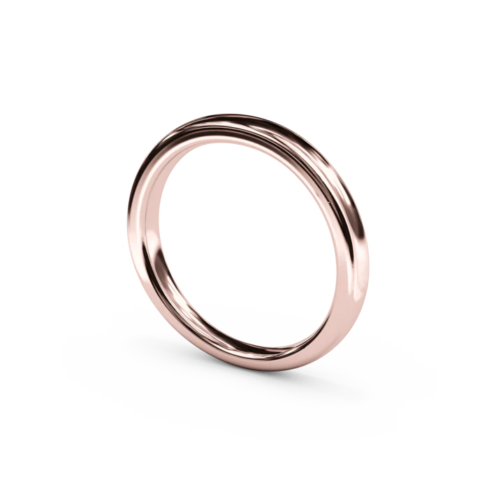 The Studio Collection Rose Gold Matching Trellis Wedding Band - Image 3