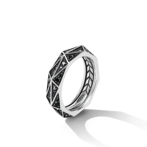 Torqued Band Ring in Silver, Size 10 - Image 3