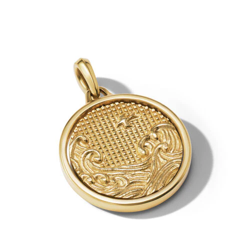 Water and Fire Duality Amulet in 18K Yellow Gold - Image 3