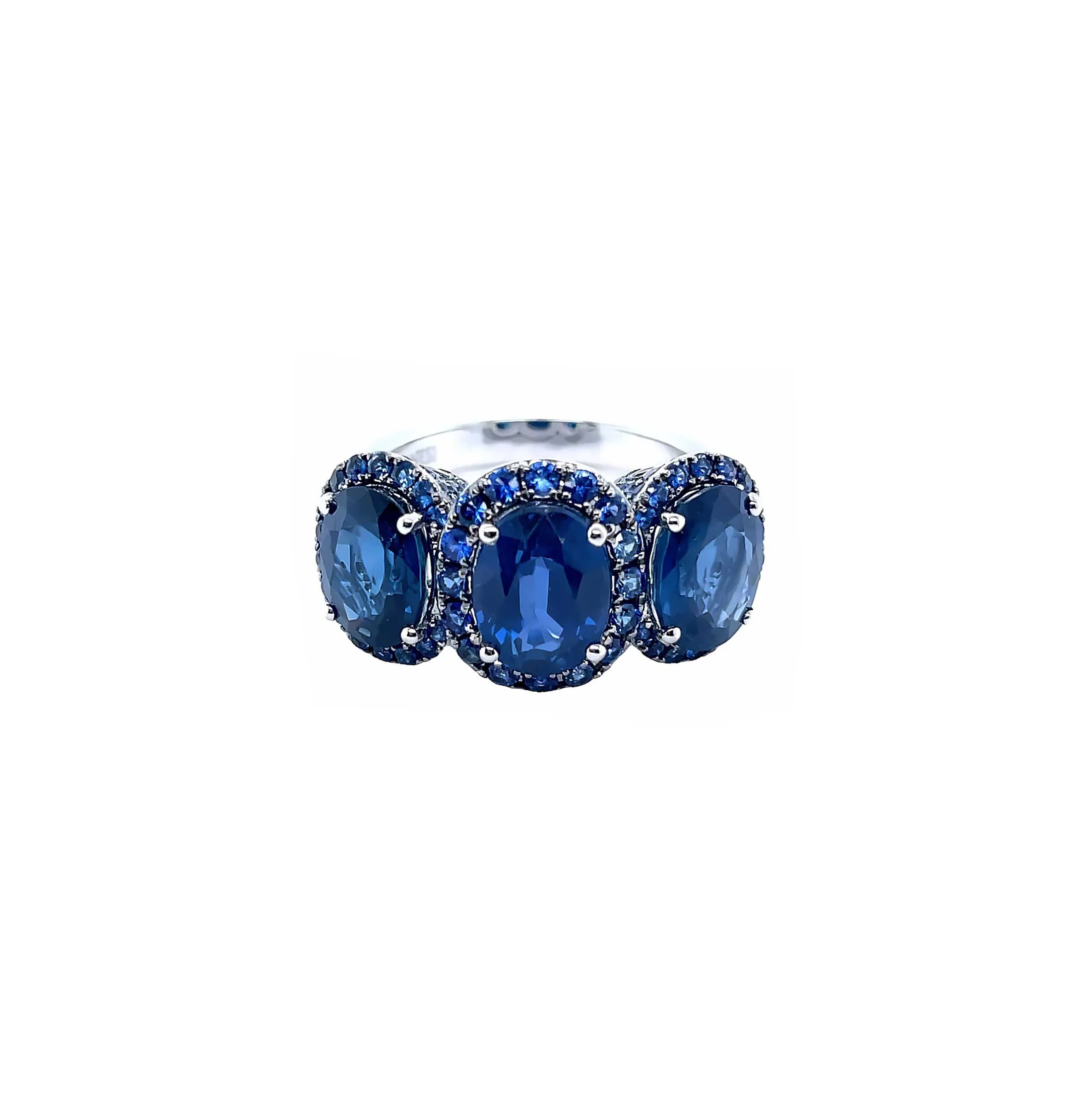 Sabel Collection White Gold Blue Sapphire Fashion Ring