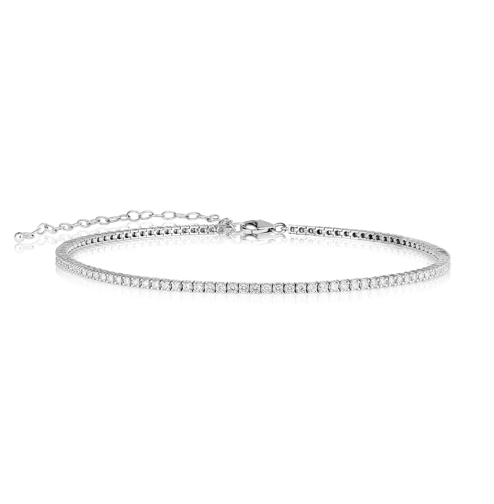 Sabel Collection White Gold Round Diamond Choker Necklace