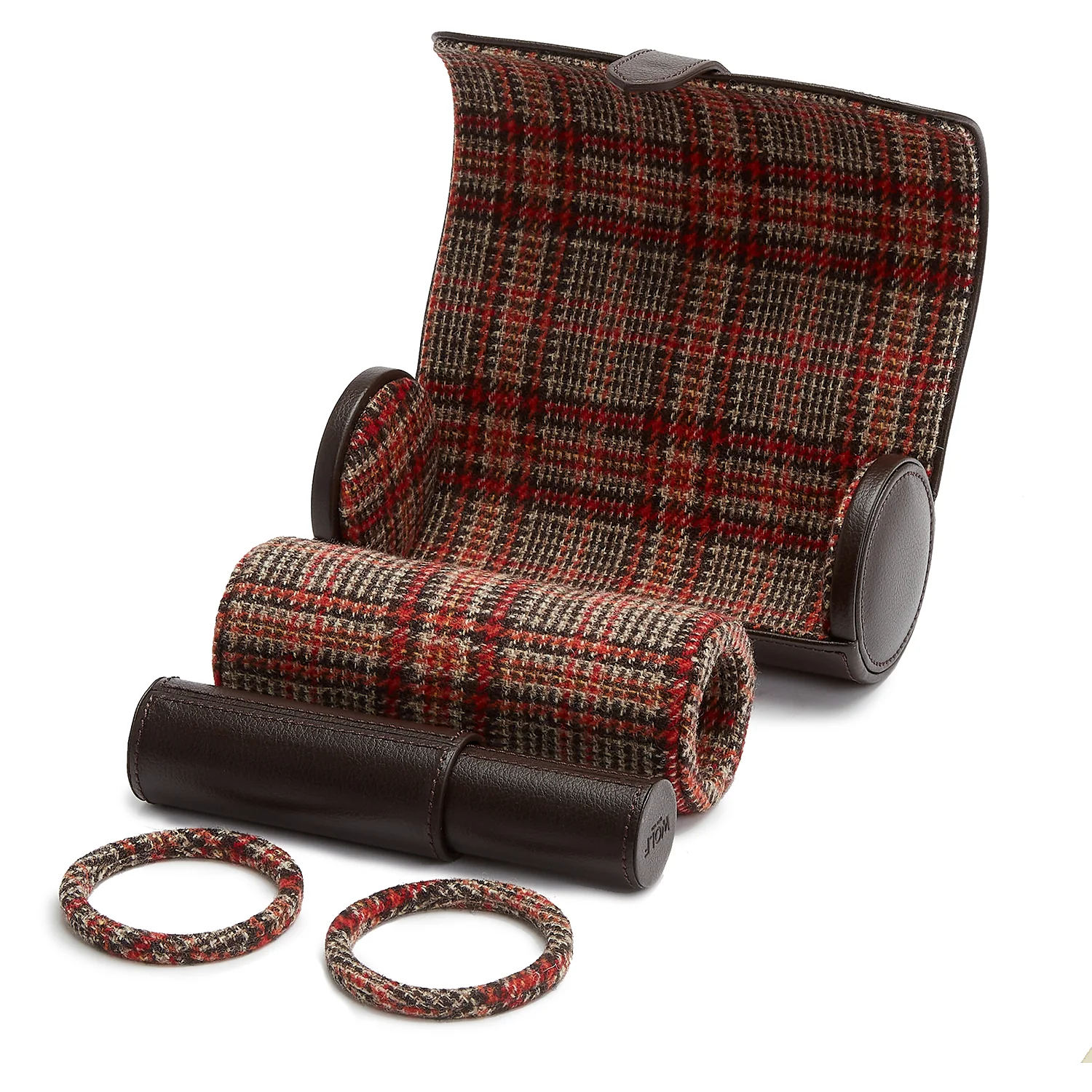WM Brown x WOLF Watch Roll with Cigar Case - Image 6