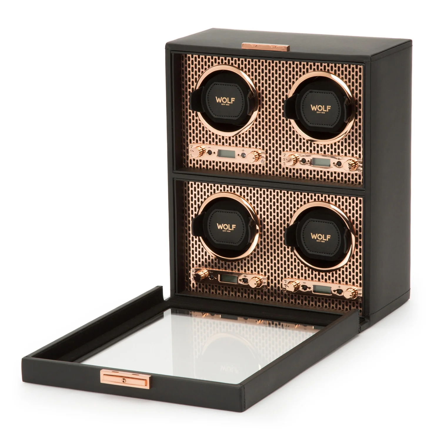 WOLF Axis 4 Piece Watch Winder with Copper - Image 2