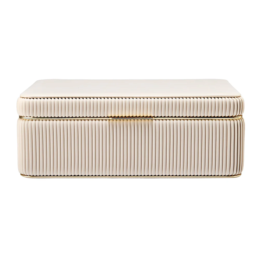 WOLF Bella Large Jewelry Box in Bone