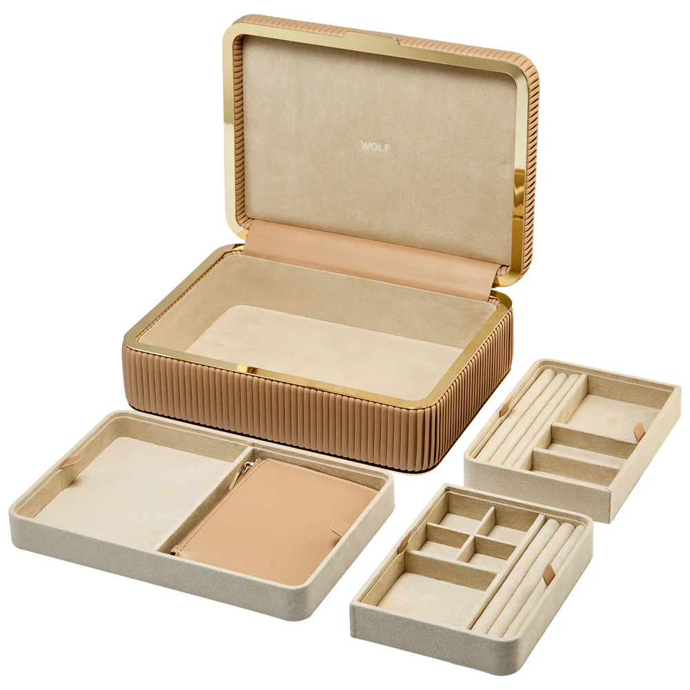 WOLF Bella Medium Jewelry Box in Mocha - Image 6