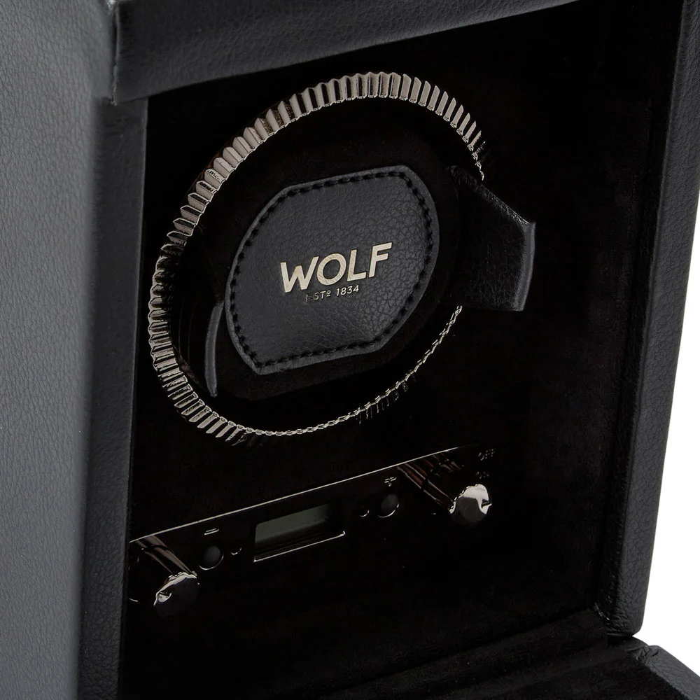 WOLF British Racing Single Watch Winder in Black - Image 5