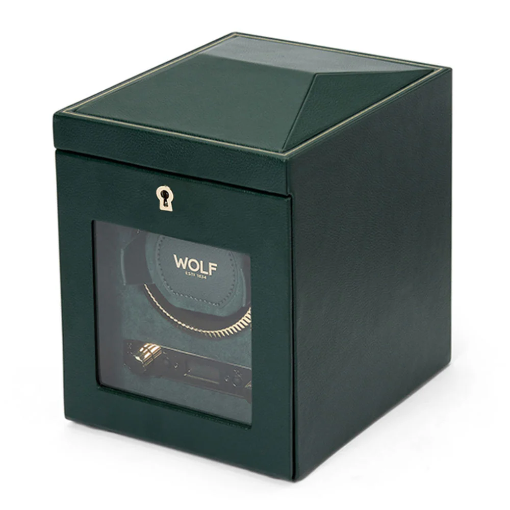 WOLF British Racing Single Watch Winder in Green - Image 2