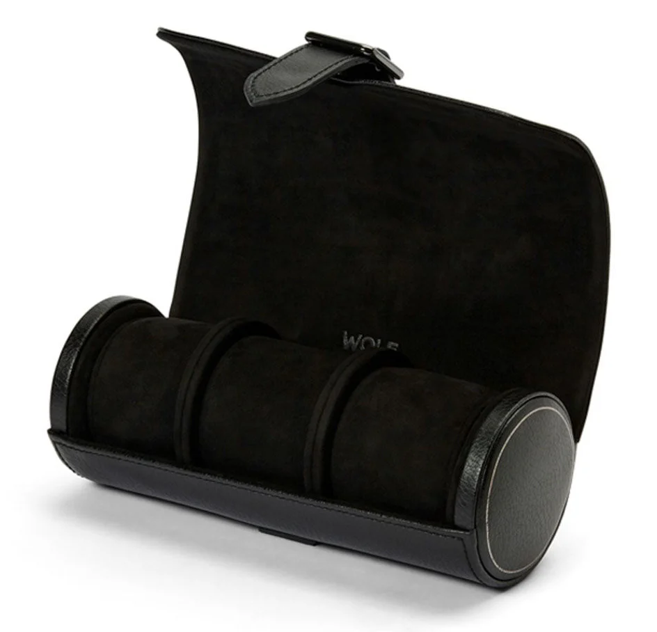 WOLF British Racing Triple Watch Roll in Black - Image 3