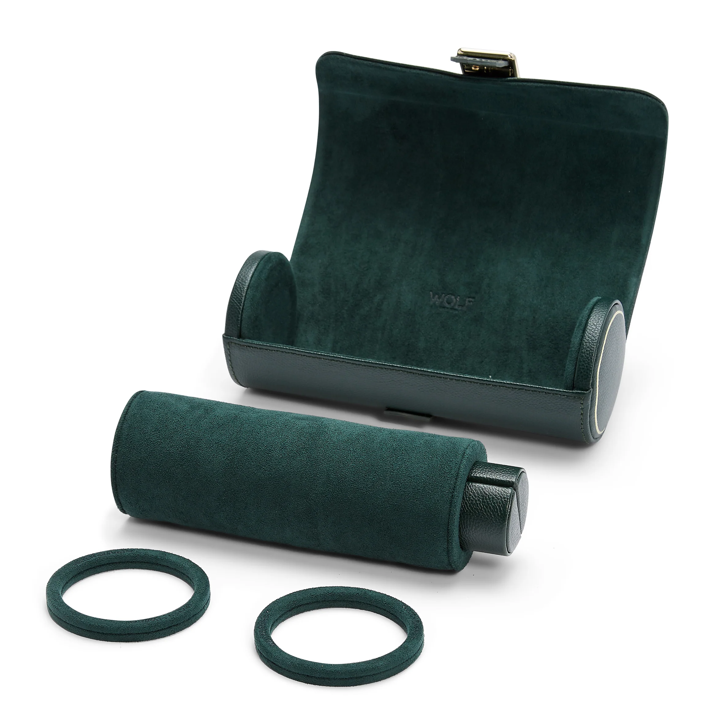 WOLF British Racing Triple Watch Roll in Green - Image 4