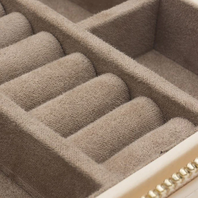 WOLF Caroline Zip Travel Case in Ivory - Image 3