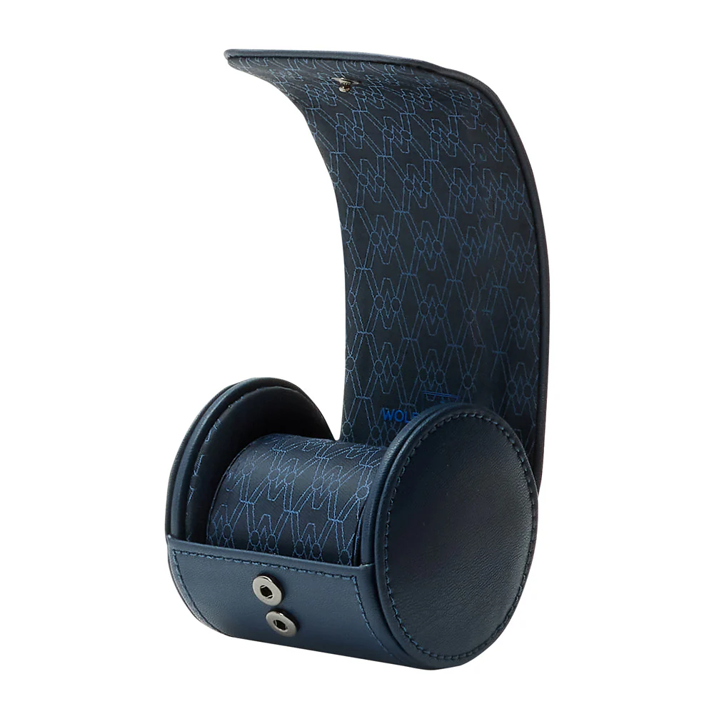 WOLF Earth Single Watch Roll in Midnight Blue - Image 3