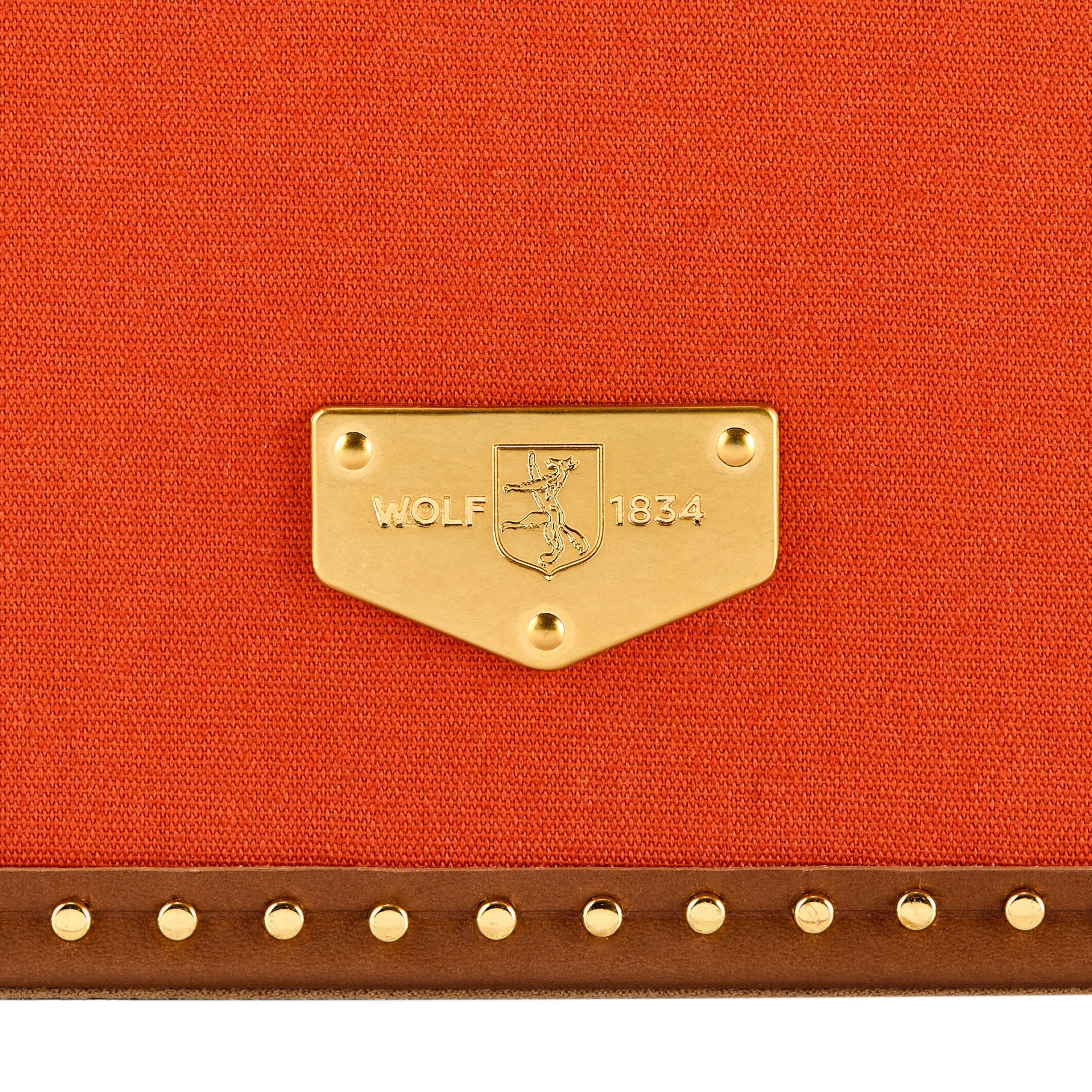 WOLF Ida Trunk Jewelry Box in Orange - Image 8