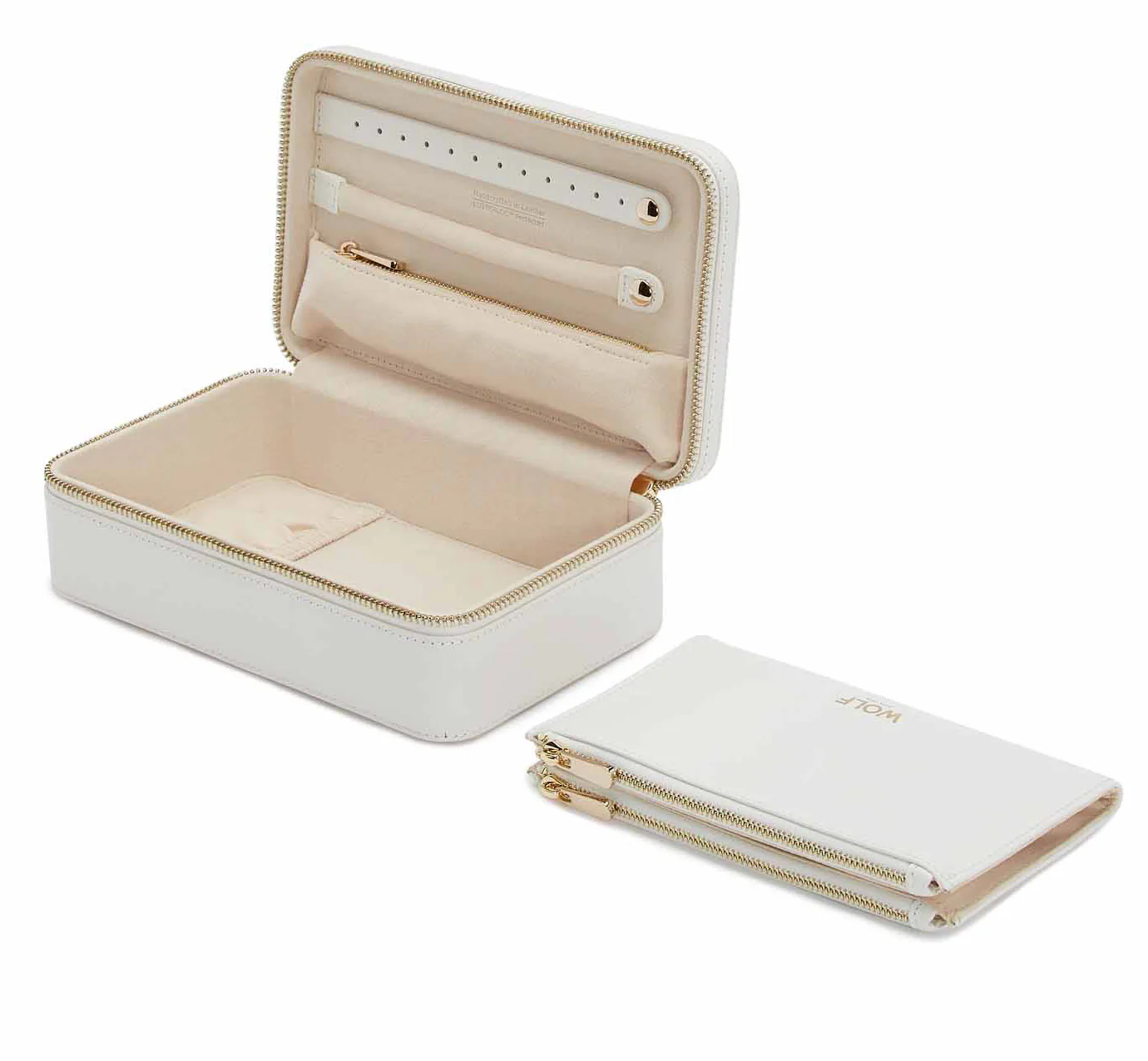 WOLF Maria Medium Zip Case in White - Image 4