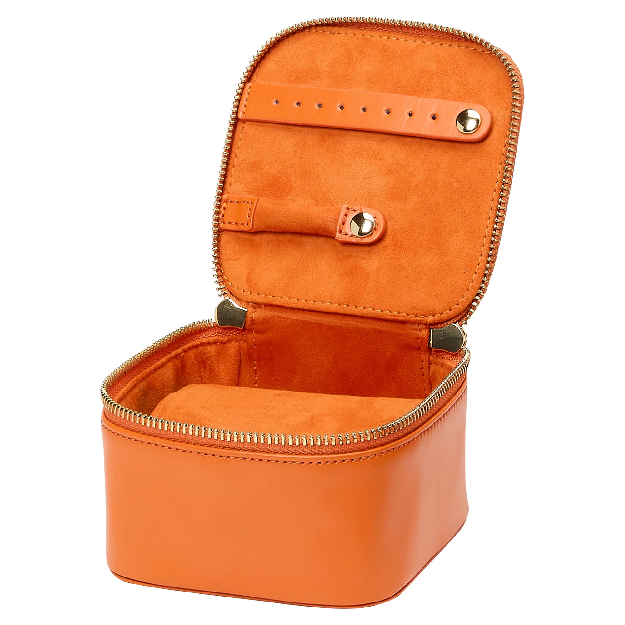 WOLF Maria Zip Jewelry Cube in Tangerine - Image 4