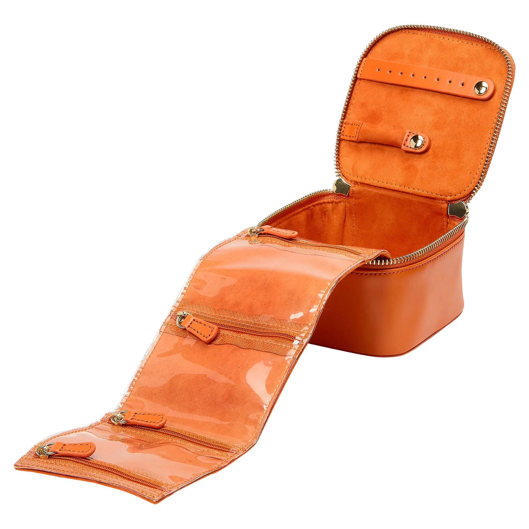 WOLF Maria Zip Jewelry Cube in Tangerine - Image 5