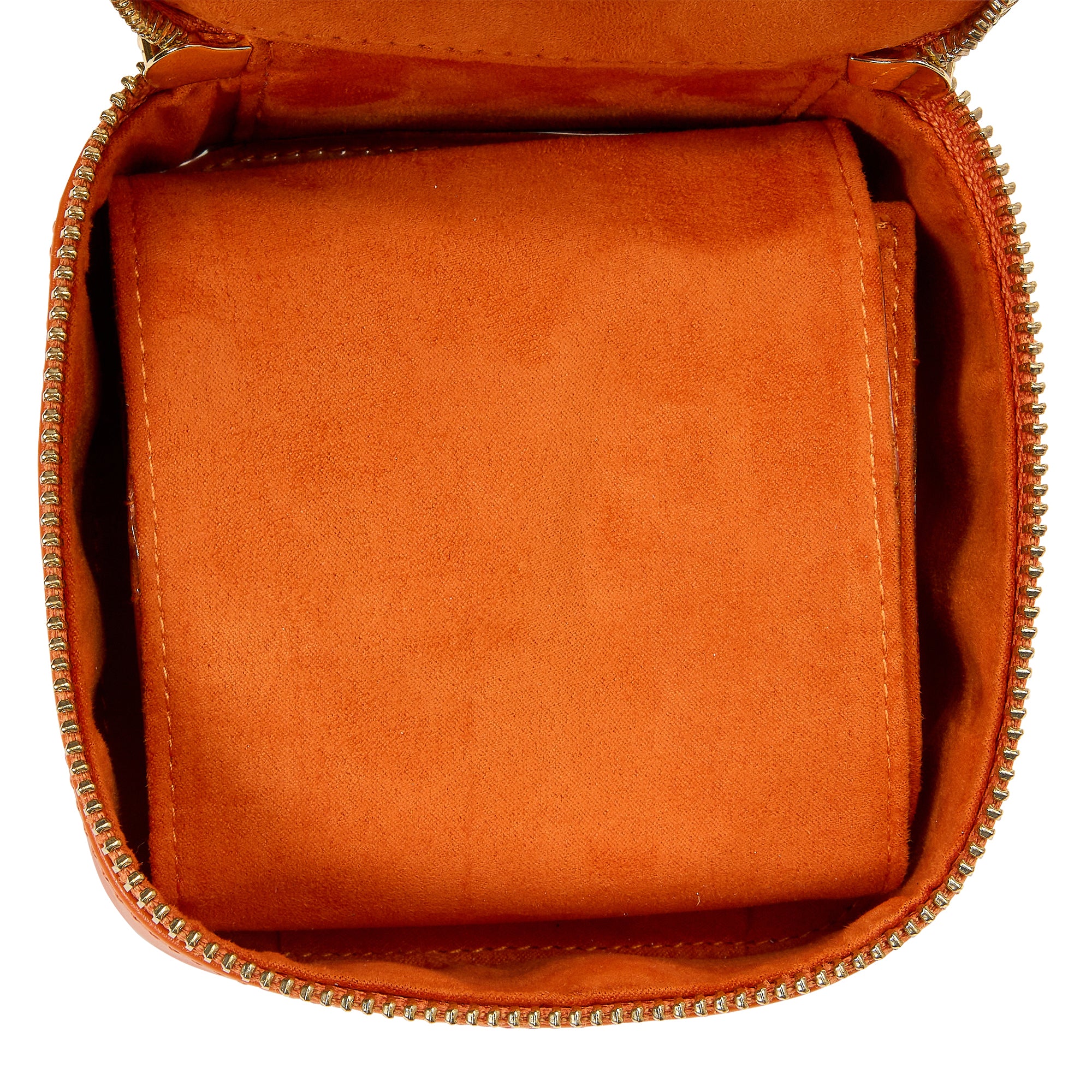 WOLF Maria Zip Jewelry Cube in Tangerine - Image 8
